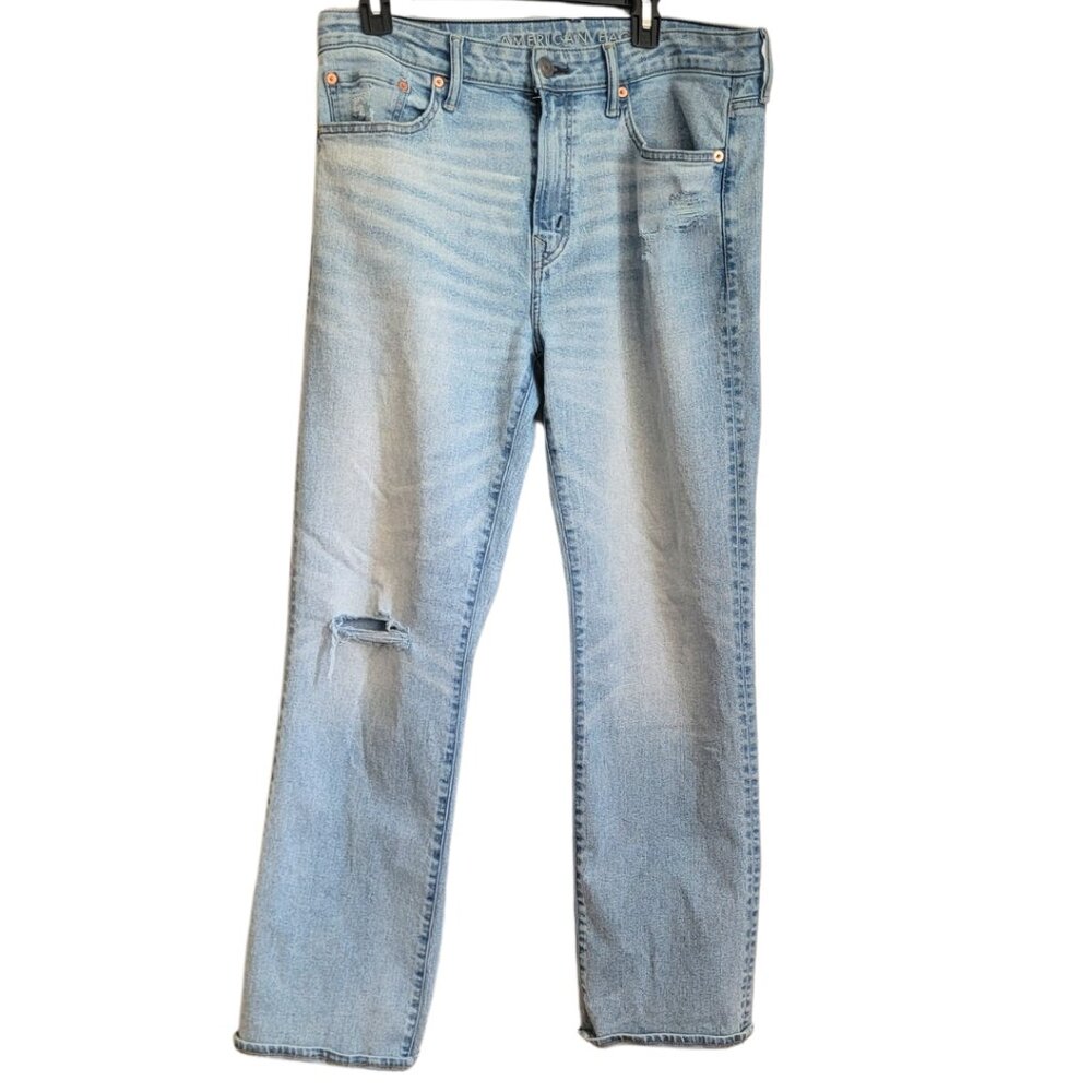 American Eagle AirFlex Bootcut Denim Jeans Mens 34x32 Stretchy EUC